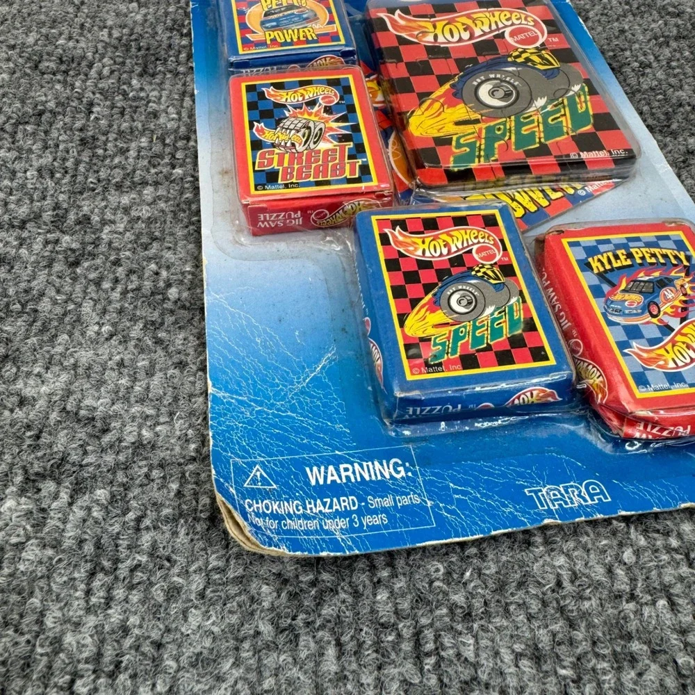 Hot Wheels Party Favors 4 Jigsaw Puzzles Mattel Tara 1997‎ Vintage Toy NIP
